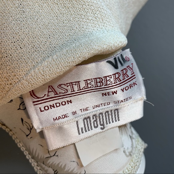 Vintage Castleberry Knit Cardigan Jewel Buttons 10 - Picture 6 of 6